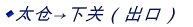 ◆太倉→下関（輸入）